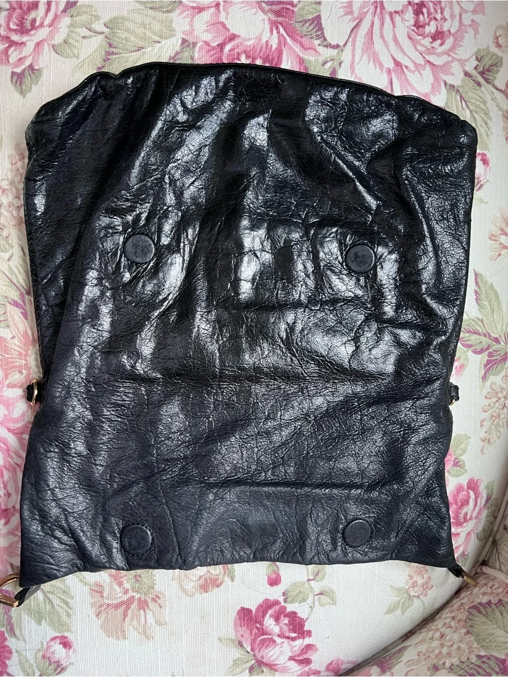 Tory Burch vintage black 🖤 glazed leather convertible bag 🖤